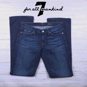 7 For All Mankind Women's Indigo Boot Cut Jeans